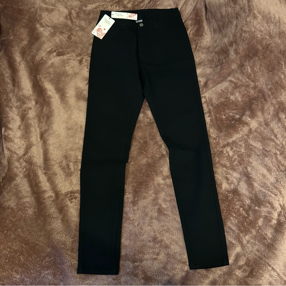 New Women’s Large High Waisted Black Jeans